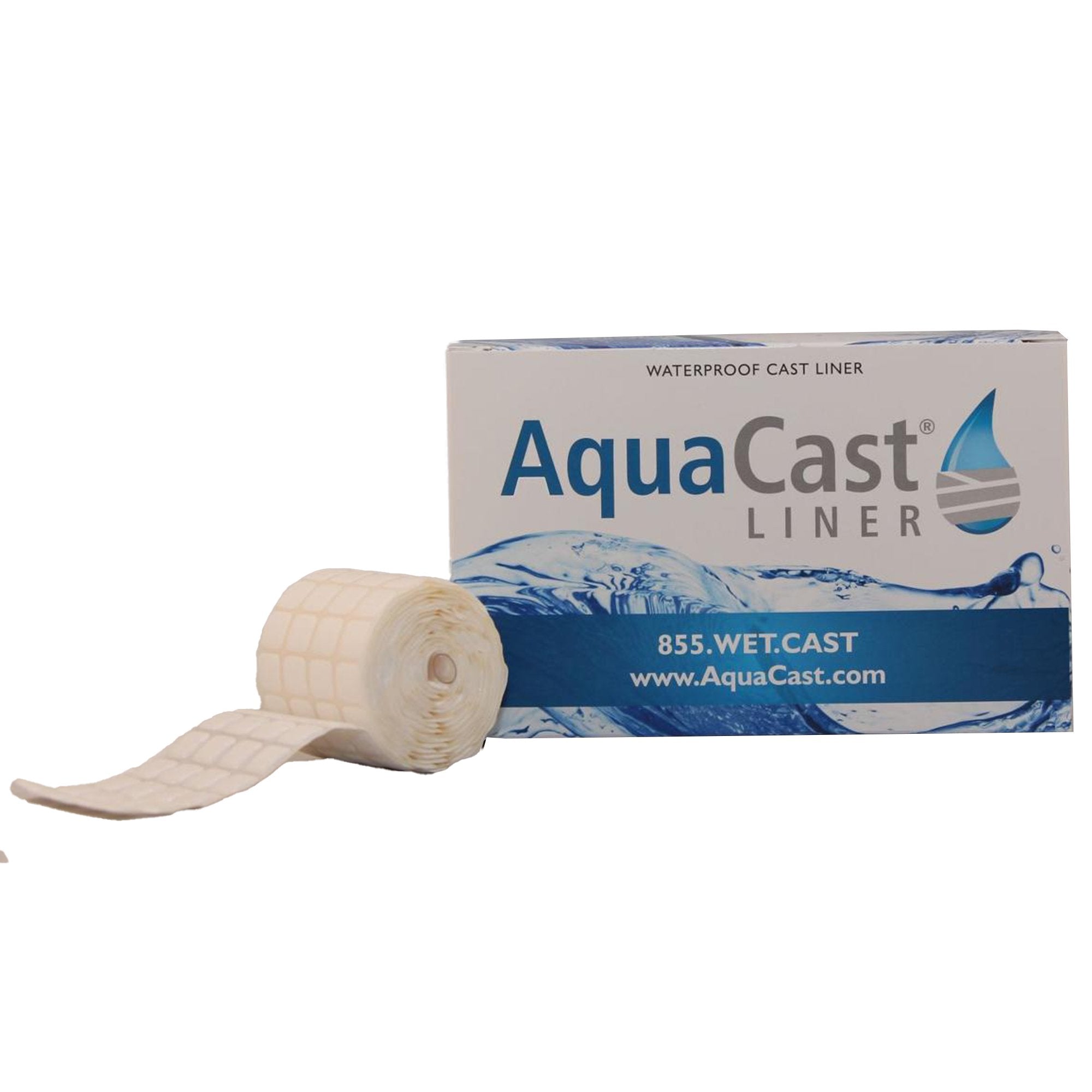 Cast Padding Adhesive / Waterproof AquaCast® 3 Inch X 1.8 Yard PTFE NonSterile