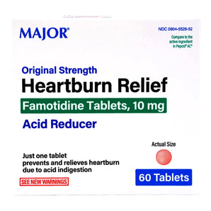 Antacid Major® 10 mg Strength Tablet 60 per Box