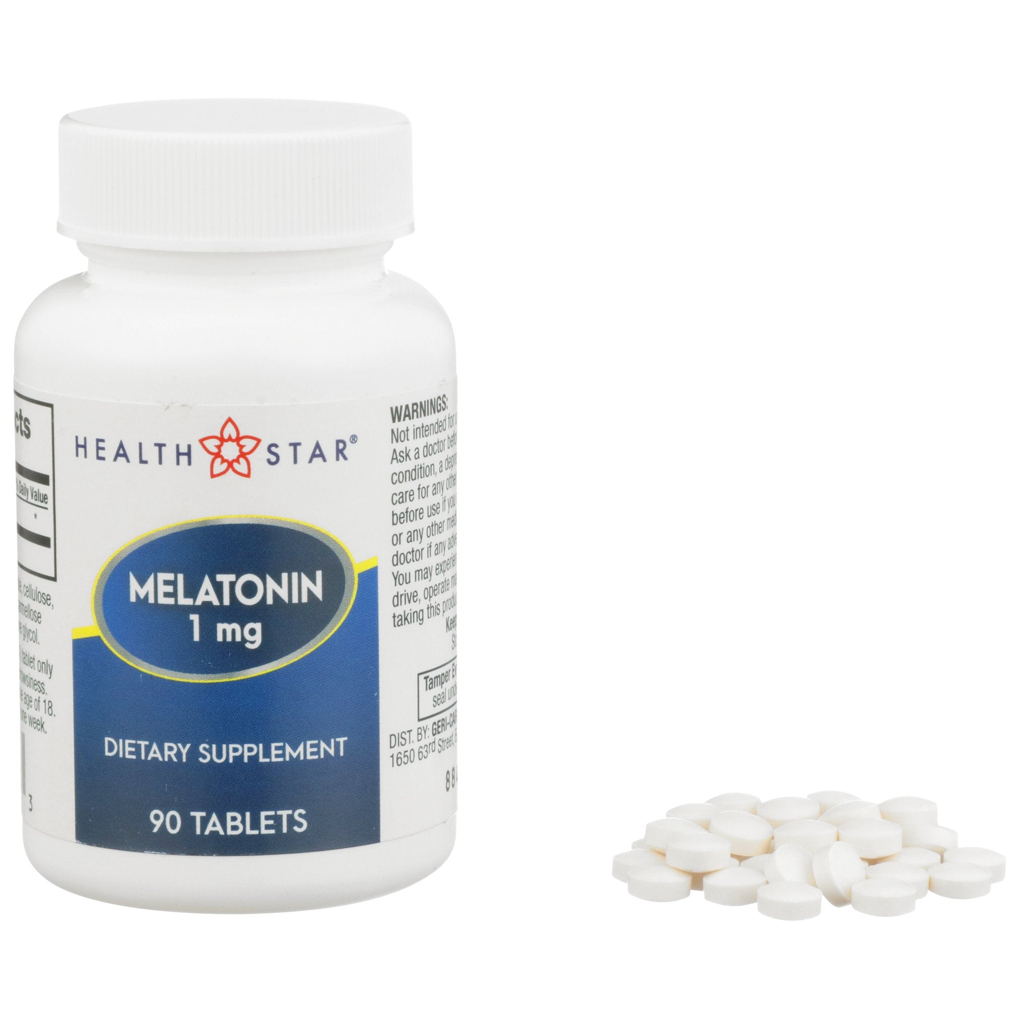 Natural Sleep Aid McKesson Brand 90 per Bottle Tablet 1 mg Strength