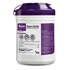 Super Sani-Cloth® Surface Disinfectant Wipe, Large Canister