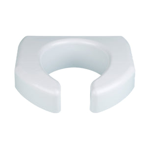 Raised Toilet Seat Ableware Basic 3 Inch Height White 350 lbs. Weight Capacity