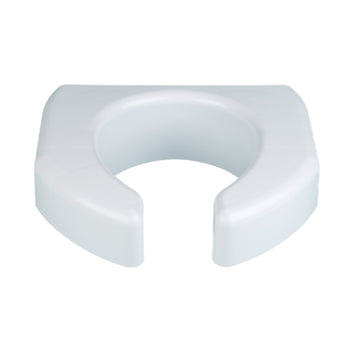 Raised Toilet Seat Ableware Basic 3 Inch Height White 350 lbs. Weight Capacity