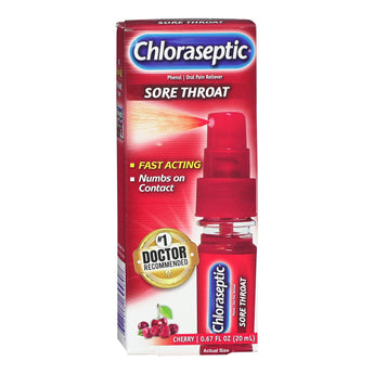 Sore Throat Relief Chloraseptic® 1.4% Strength Oral Spray 0.67 oz.