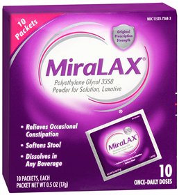 Laxative MiraLAX® Powder 10 per Box 17 Gram Strength Polyethylene Glycol 3350
