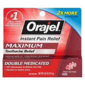 Oral Pain Relief Orajel® 20% Strength Benzocaine Oral Gel 0.42 oz.