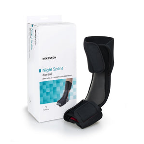 Dorsal Night Splint McKesson Large / X-Large Hook and Loop Closure Male 9 to 14 / Female 10 to 15 Foot