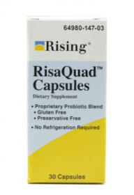 Probiotic Dietary Supplement RisaQuad™ 30 per Bottle Capsule