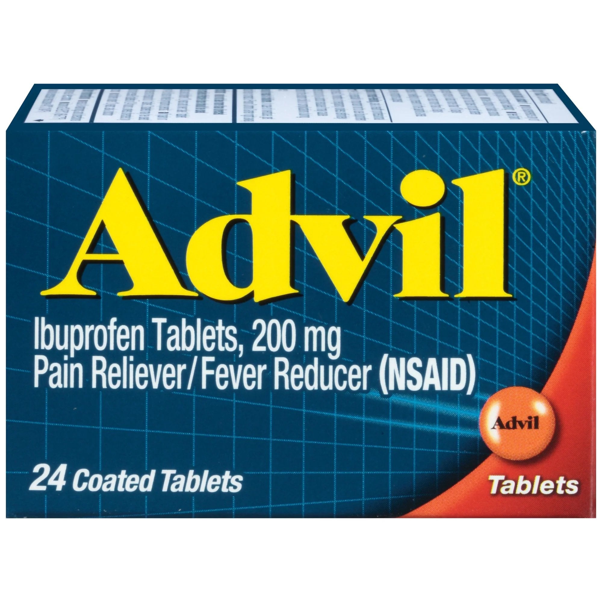 Pain Relief Advil® 200 mg Strength Ibuprofen Tablet 24 per Box