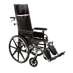 Lightweight Wheelchair driveª Viper Plus GT Dual Axle Full Length Arm Black Upholstery 16 Inch Seat Width Adult 300 lbs. Weight Capacity