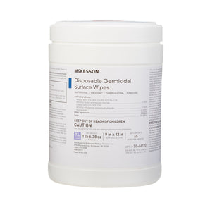 McKesson Surface Disinfectant Wipes, Small Canister