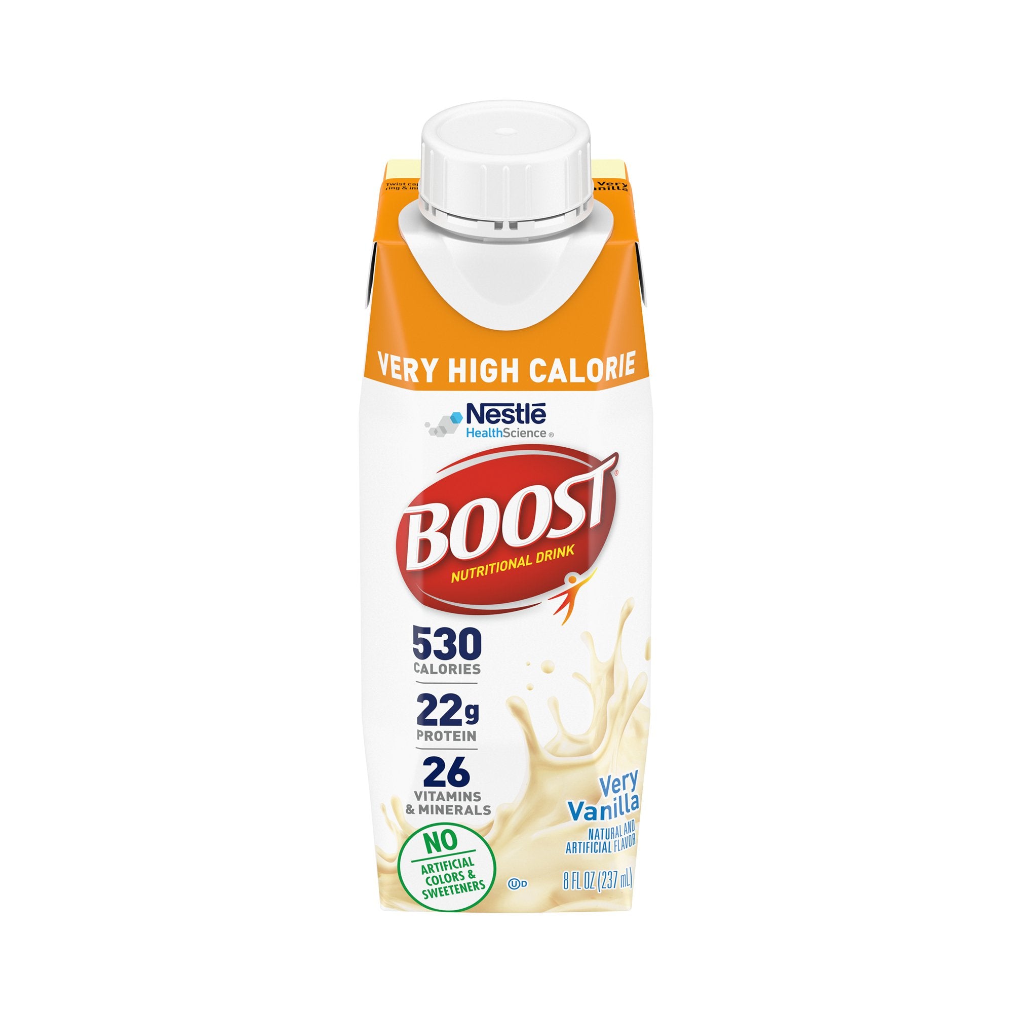 Oral Supplement Boost® Very High Calorie Very Vanilla Flavor Liquid 8 oz. Carton