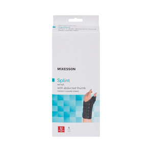 McKesson Right Wrist Splint with Abducted Thumb, One Size Fits Most