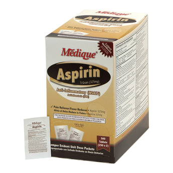 Pain Relief Medique® 325 mg Strength Aspirin Tablet 250 per Box