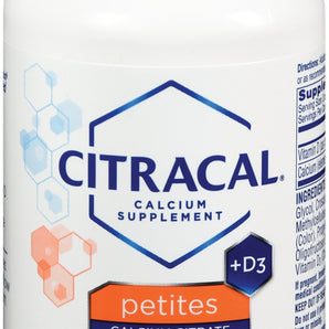 Joint Health Supplement Citracal® Petites Vitamin D / Calcium 500 IU - 400 mg Strength Tablet 200 per Bottle