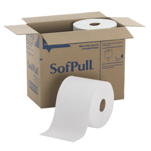 SofPull® White Paper Towel, 8,400 Feet, 4 Rolls per Case