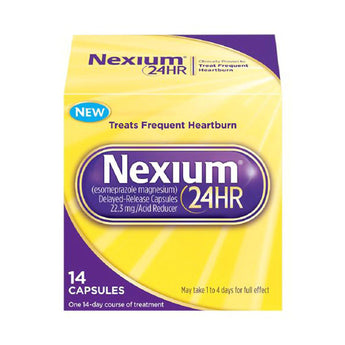 Antacid Nexium 24 HR 20 mg Strength Capsule 14 per Box