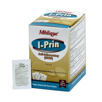 Pain Relief I-Prin 200 mg Strength Ibuprofen Unit Dose Tablet 100 per Box