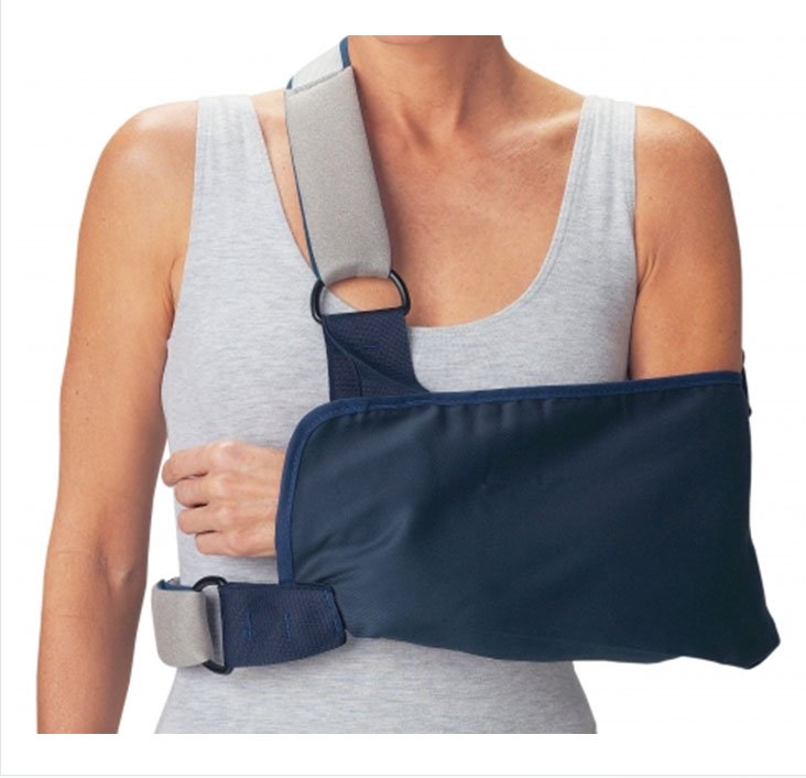 Shoulder Immobilizer Cinch-Lock™ Medium Cotton / Poly / Foam Contact Closure Left or Right Arm