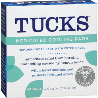 Hemorrhoid Relief Tucks® Pad 40 per Box
