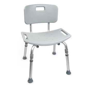 Bath Bench McKesson Without Arms Aluminum Frame Removable Backrest 19-1/4 Inch Seat Width
