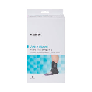 Ankle Brace McKesson X-Small Lace-Up / Figure-8 Strap / Hook and Loop Closure Foot