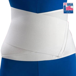Abdominal Binder Flex-Support® Contoured One Size Fits Most Hook and Loop Closure 28 to 44 Inch Waist Circumference 12 Inch Height Adult