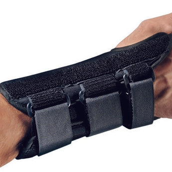 Wrist Brace ProCare® ComfortFORM™ Aluminum / Foam / Spandex / Plastic Left Hand Black 2X-Small