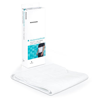 Abdominal Binder McKesson Large / X-Large Hook and Loop Closure 62 to 74 Inch Waist Circumference 12 Inch Height Adult