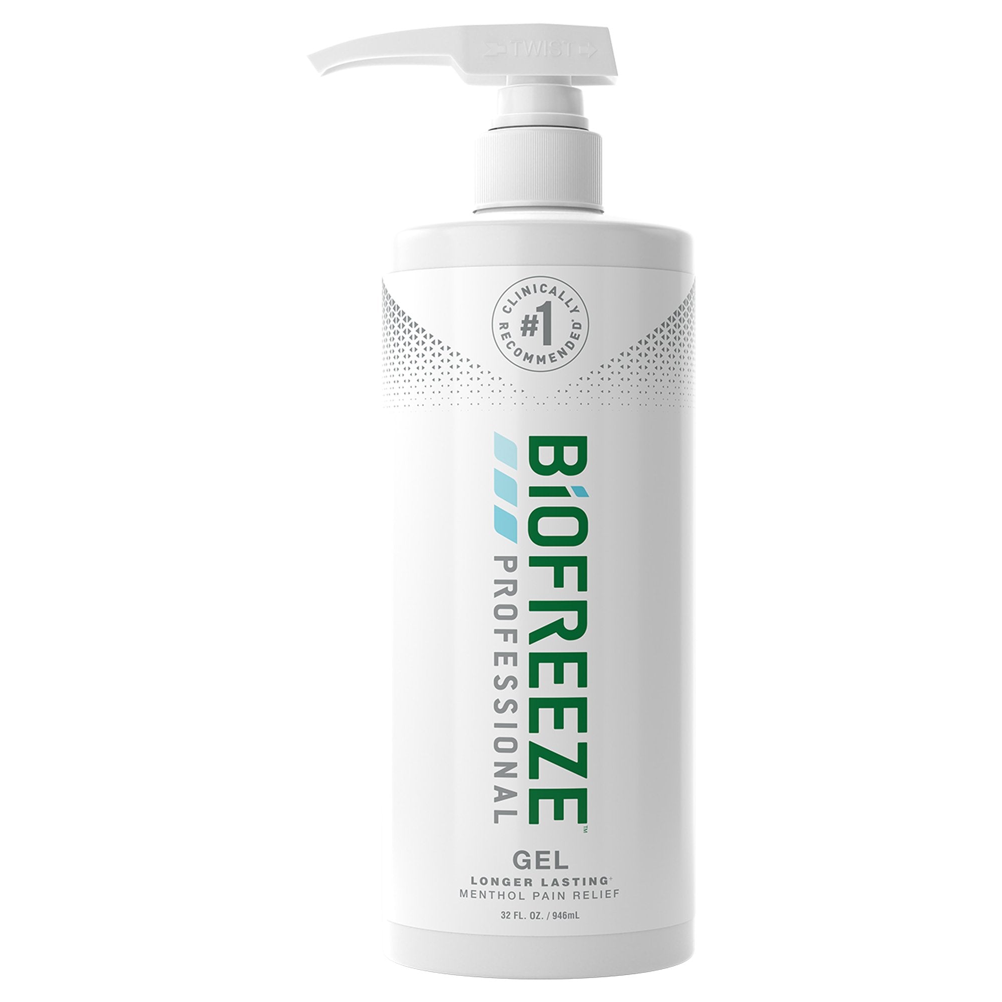 Topical Pain Relief Biofreeze® Professional 5% Strength Menthol Topical Gel 32 oz.