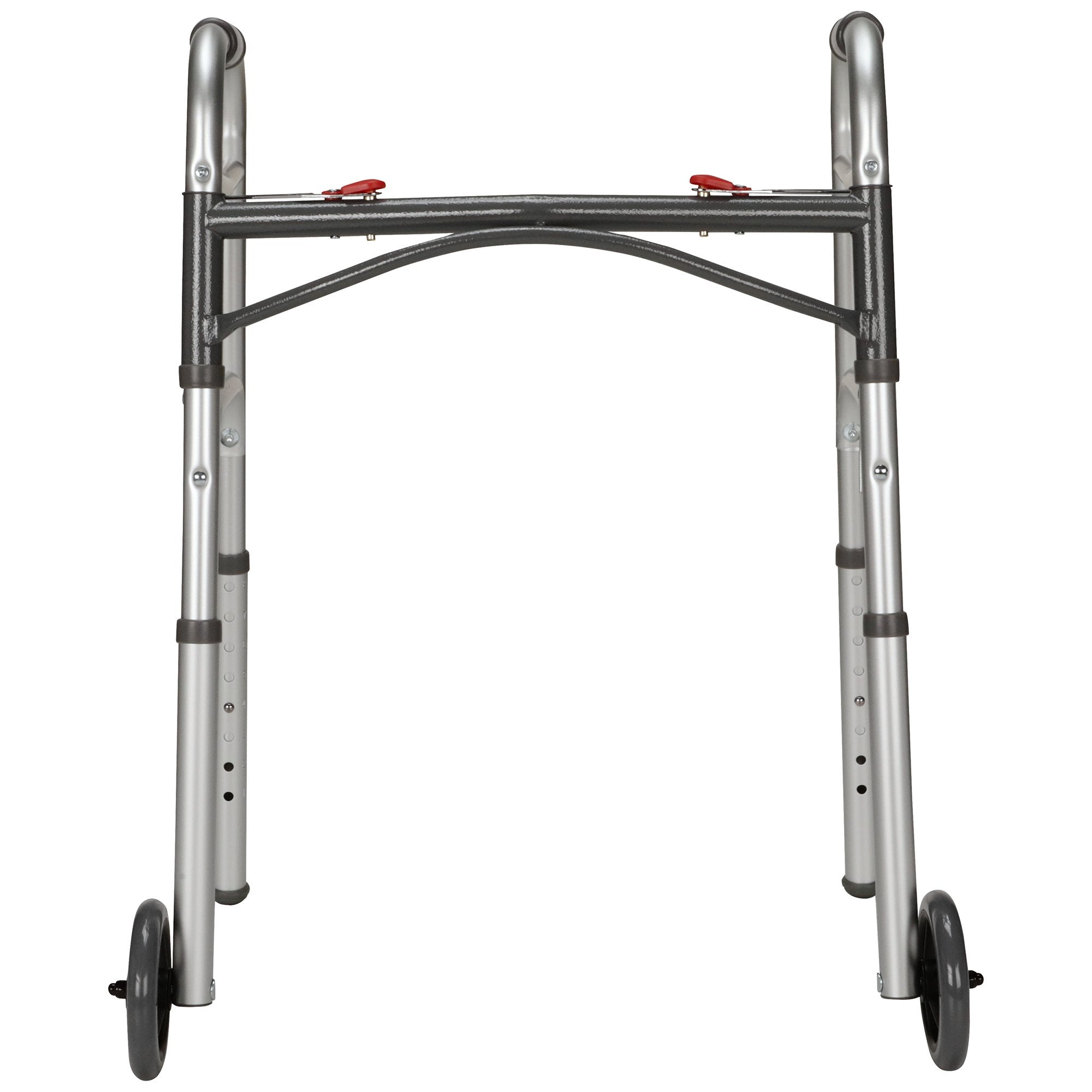 Folding Walker Adjustable Height McKesson Aluminum Frame 350 lbs. Weight Capacity 25 to 32-1/4 Inch Height