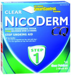 Stop Smoking Aid Nicoderm CQ® 21 mg Strength Transdermal Patch