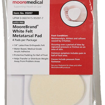 Metatarsal Cushion McKesson Pedi-Pads Size 106-L Adhesive