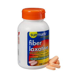Laxative sunmark® Caplet 100 per Bottle 500 mg Strength Methyl Cellulose
