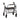 4 Wheel Rollator Mighty Mack Blue Adjustable Height / Extra Wide / Heavy Duty / Folding Aluminum Frame
