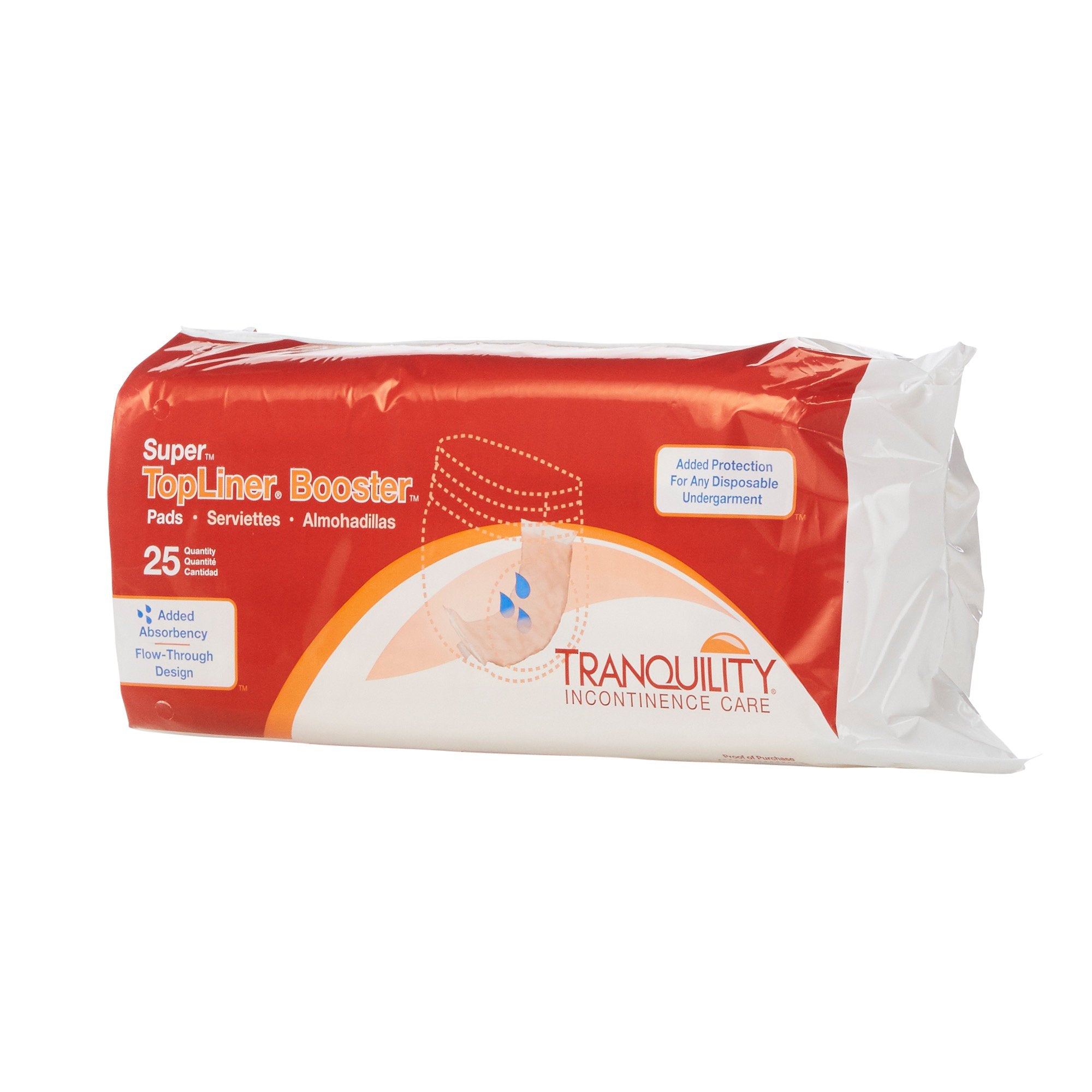Booster Pad Tranquility® TopLiner™ 4-1/4 X 15 Inch Heavy Absorbency Superabsorbant Core Super