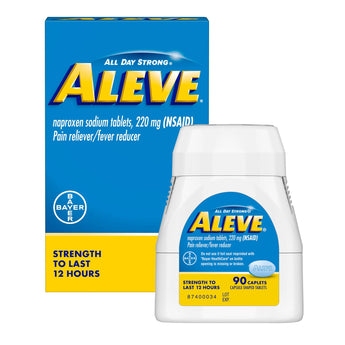Pain Relief Aleve® 220 mg Strength Naproxen Sodium Tablet 90 per Bottle