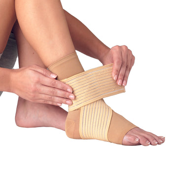 Ankle Support PROCARE® Double Strap X-Large Pull-On / Hook and Loop Closure Foot