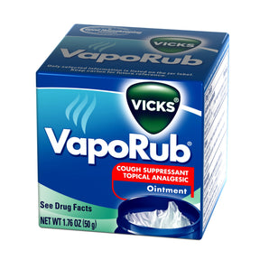 Chest Rub Vicks® VapoRub® 4.8% - 1.2% - 2.6% Strength Ointment 1.76 oz.