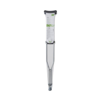 Underarm Crutches McKesson Aluminum Frame Tall Adult 350 lbs. Weight Capacity Push Button Adjustment