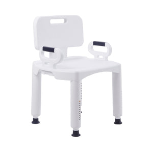 Bath Bench McKesson Removable Arms Plastic Frame Removable Backrest 21-1/4 Inch Seat Width