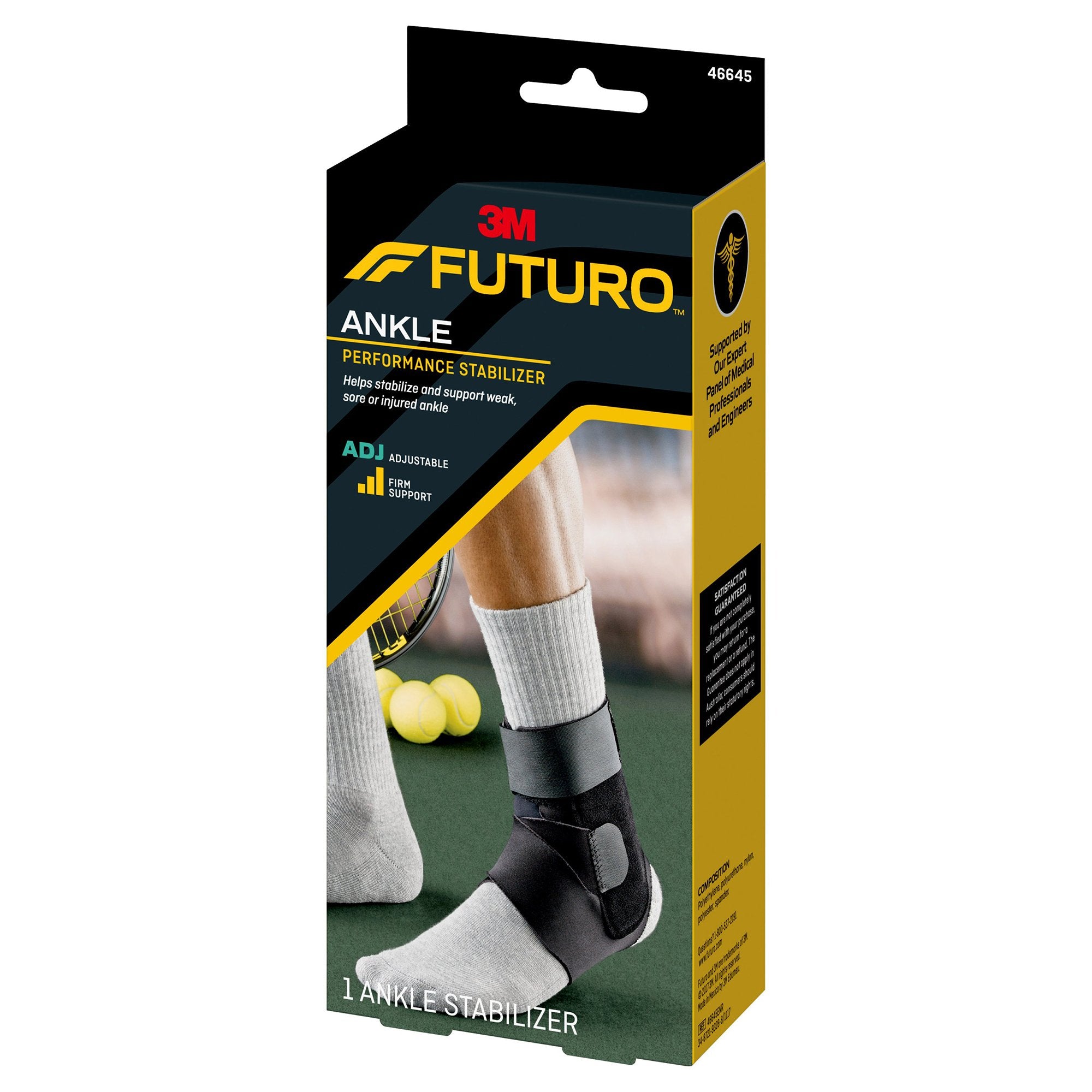 Ankle Stabilizer 3M™ Futuro™ Sport Deluxe One Size Fits Most D-Ring / Hook and Loop Strap Closure Foot