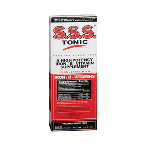 Mineral Supplement S.S.S. Tonic Iron / Vitamin B3 100 mg - 20 mg Strength Liquid 10 oz. Unflavored