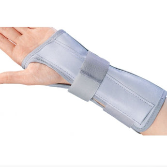 Wrist / Forearm Brace ProCare® Universal Aluminum / Flannelette / Nylon Left Hand Black / Blue One Size Fits Most