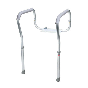 Toilet Safety Rail Carex¨ Gray Aluminum