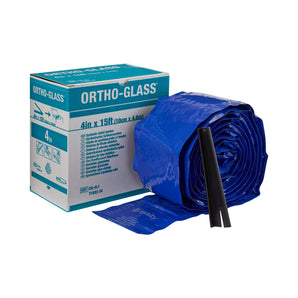 Padded Splint Roll ORTHO-GLASS® 4 Inch X 15 Foot Fiberglass White