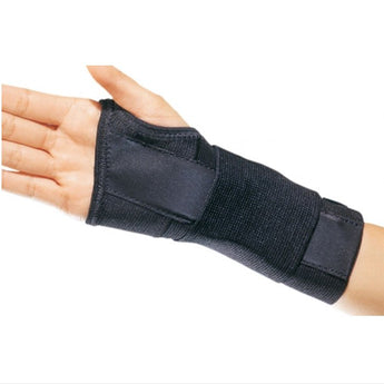 Wrist Brace ProCare® CTS Contoured Aluminum / Cotton / Elastic Left Hand Black Medium