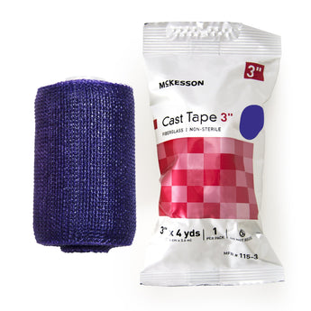 Cast Tape McKesson 3 Inch X 12 Foot Fiberglass Purple