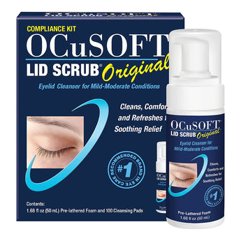 Eyelid Cleanser Kit OCuSOFT® Lid Scrub® Compliance Kit 100 per Box Topical Foam