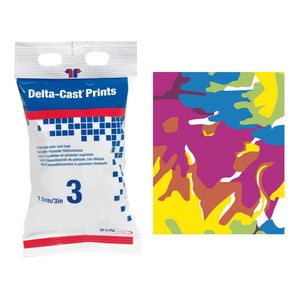 Cast Tape Delta-Cast® Prints 3 Inch X 12 Foot Polyester Pastel Print