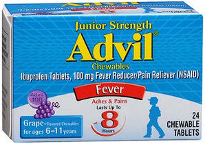 Pain Relief Advil® 100 mg Strength Ibuprofen Chewable Tablet 24 per Bottle